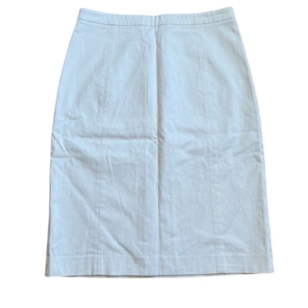 Etro White Cotton Midi Skirt